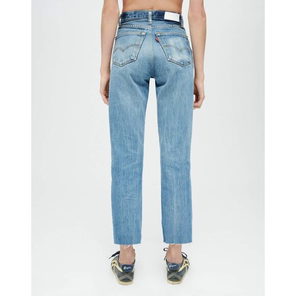 $499 NWT RE/DONE x LEVI'S HIGH RISE STOVE PIPE JEANS SZ 25